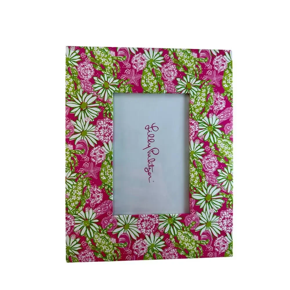 Lilly Pulitzer Frame Green Pink Sea Theme Preowned